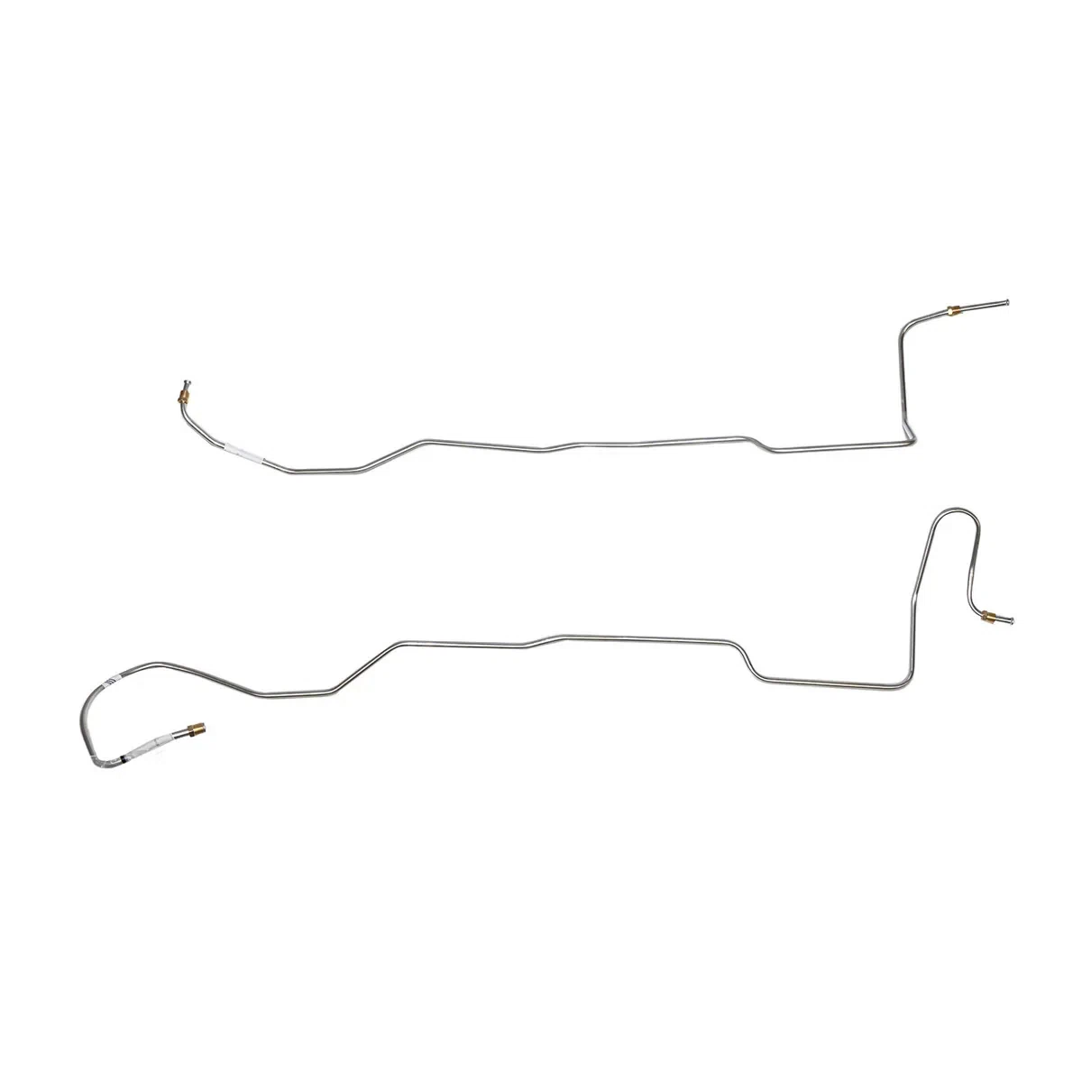 1966 Ford Mustang Transmission Cooler Lines 6cyl C4 2 Piece Stainless -ZTC6601SS